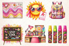 Groovy School Clipart Bundle 2 - CraftNest - Digital Crafting and Art