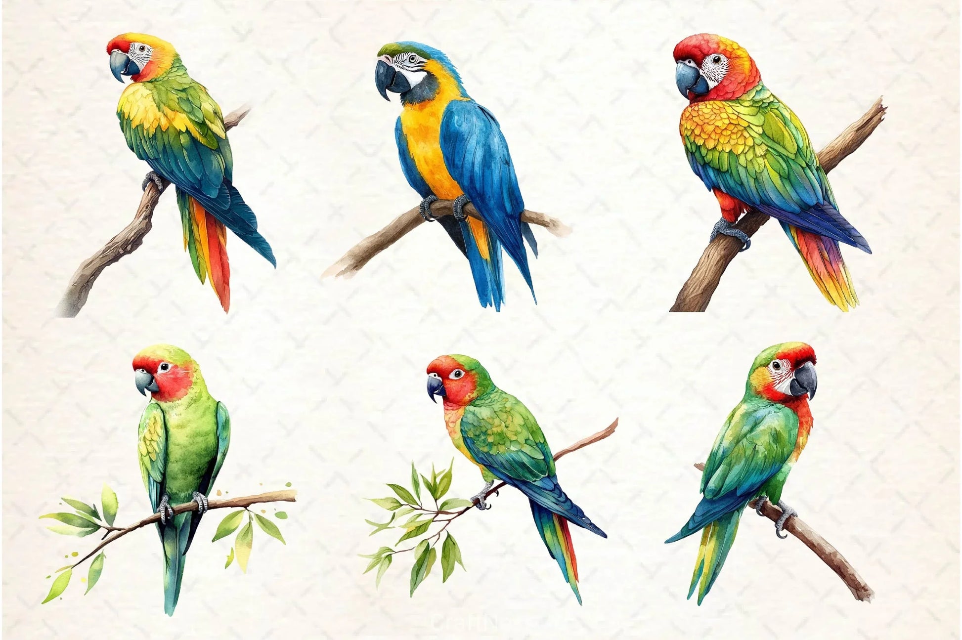 Parrot Clipart Bundle - CraftNest - Digital Crafting and Art