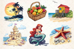 Coastal Clipart Bundle 6 - CraftNest - Digital Crafting and Art