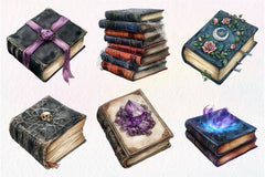 Gothic Fantasy Books Clipart Bundle 3 - CraftNest - Digital Crafting and Art