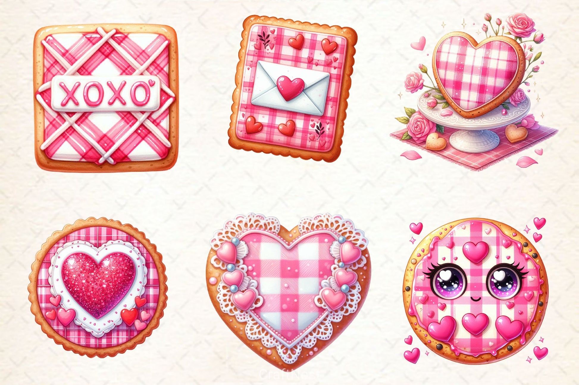 Coquette Valentine Clipart Bundle 3 - CraftNest - Digital Crafting and Art