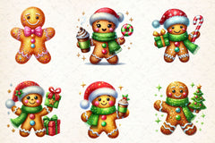 Glitter Gingerbread Man Clipart Bundle 2 - CraftNest - Digital Crafting and Art