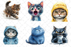 Funny Meme Cats Clipart Bundle - CraftNest - Digital Crafting and Art