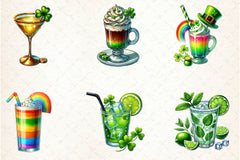 St Patricks Day Drinks Clipart Bundle 4 - CraftNest - Digital Crafting and Art
