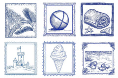 Summer Coastal Clipart Bundle - CraftNest - Digital Crafting and Art