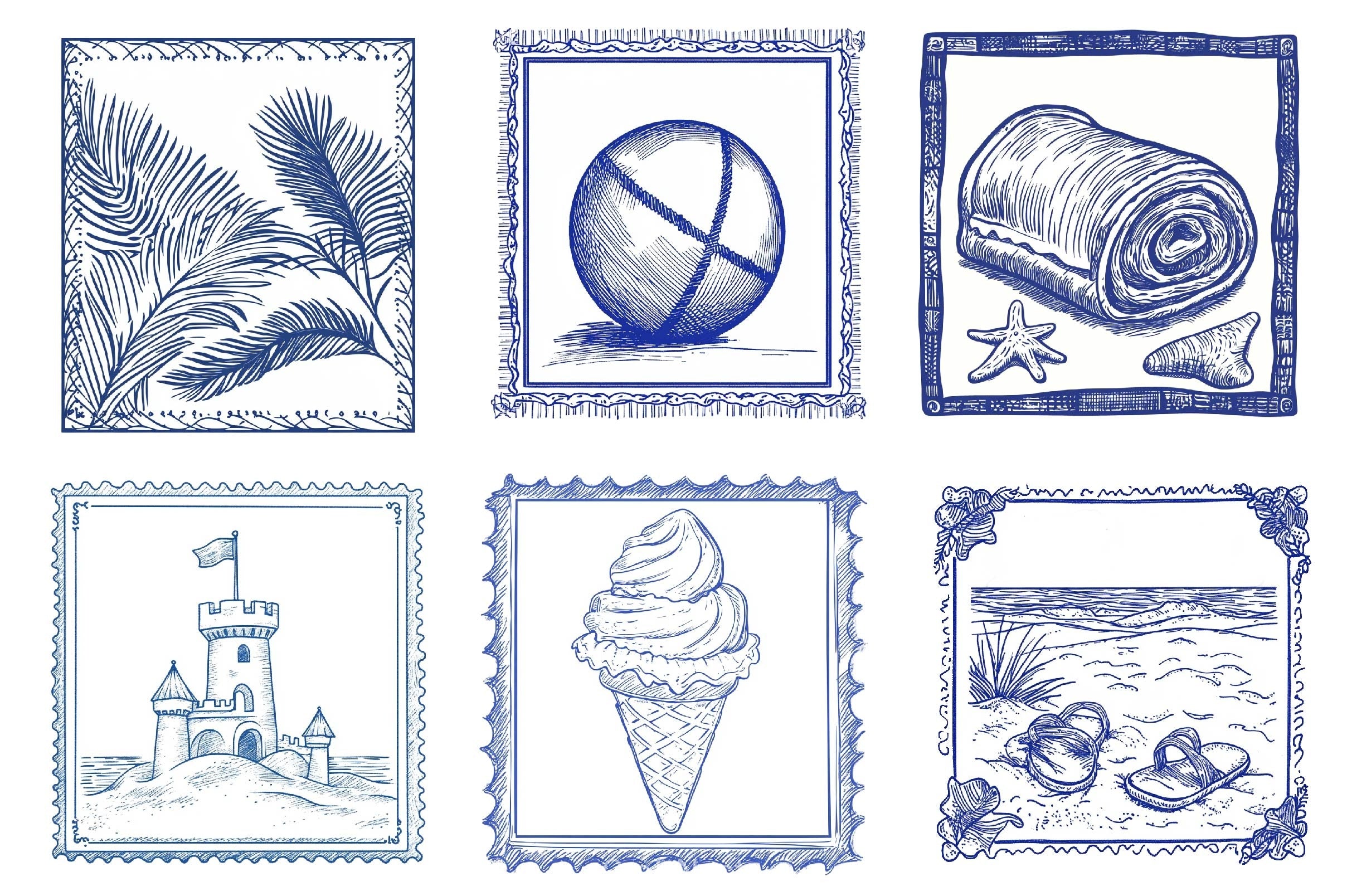 Summer Coastal Clipart Bundle - CraftNest - Digital Crafting and Art