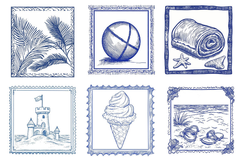 Summer Coastal Clipart Bundle - CraftNest - Digital Crafting and Art