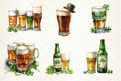 St Patrick's Day Beer Clipart Bundle - CraftNest - Digital Crafting and Art