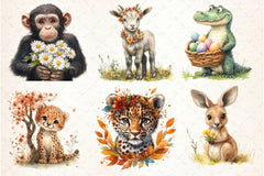 Spring Safari Time Clipart Bundle 2 - CraftNest - Digital Crafting and Art