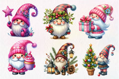 Christmas Gnome Clipart Bundle 7 - CraftNest - Digital Crafting and Art
