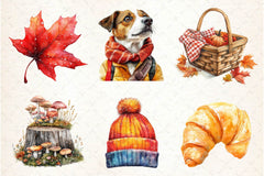 Autumn Chilly Morning Clipart Bundle 2 - CraftNest - Digital Crafting and Art
