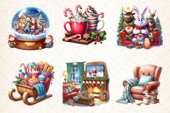 Christmas Movie Night Clipart Bundle 3 - CraftNest - Digital Crafting and Art