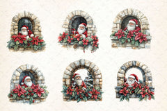 Santa Claus Clipart Bundle 4 - CraftNest - Digital Crafting and Art