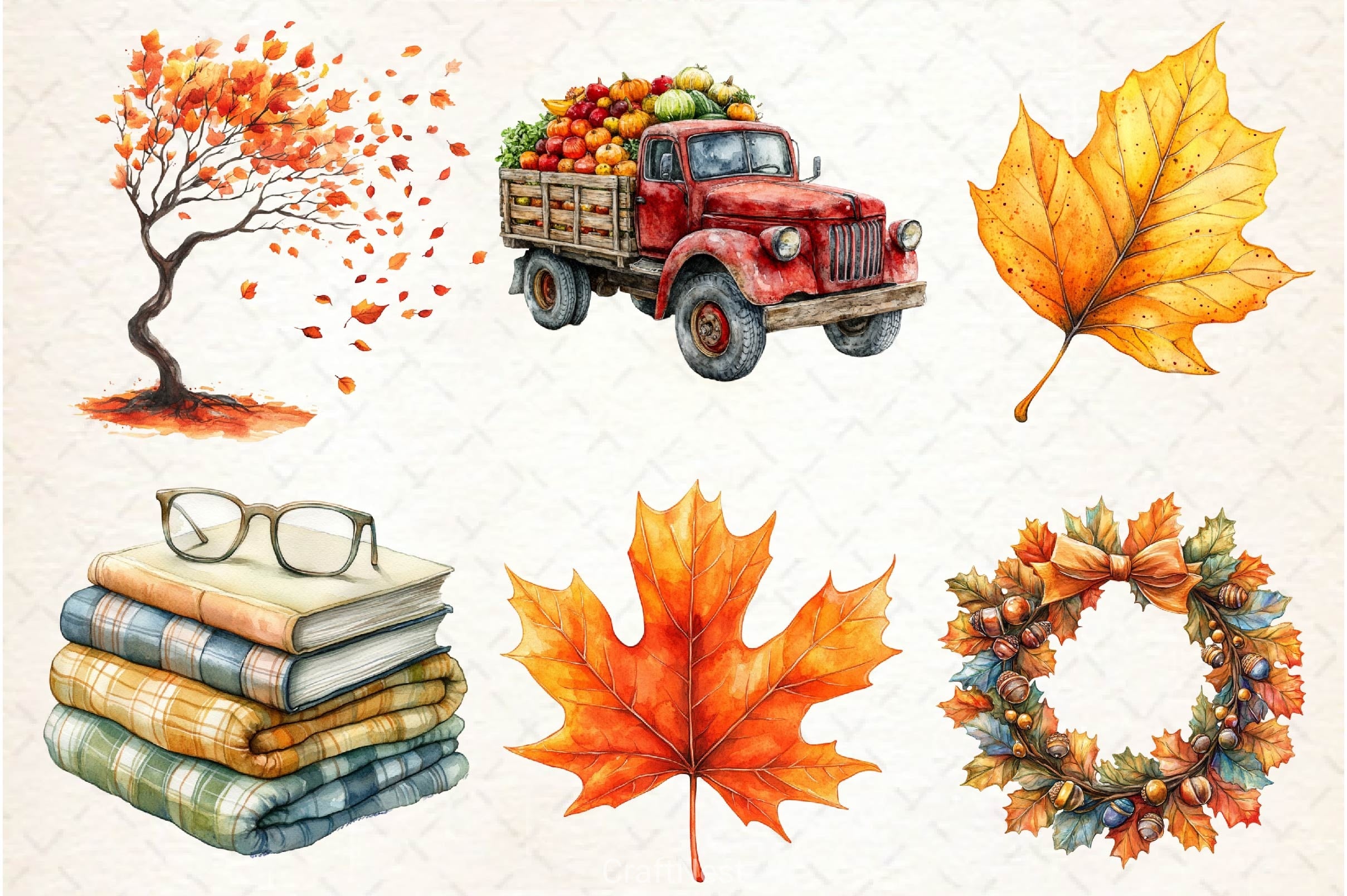 Autumn Fall Clipart Bundle - CraftNest - Digital Crafting and Art