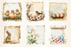 Easter Old Paper Clipart Bundle - CraftNest - Digital Crafting and Art