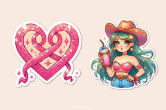Kawaii Cowgirl Clipart Bundle - CraftNest - Digital Crafting and Art
