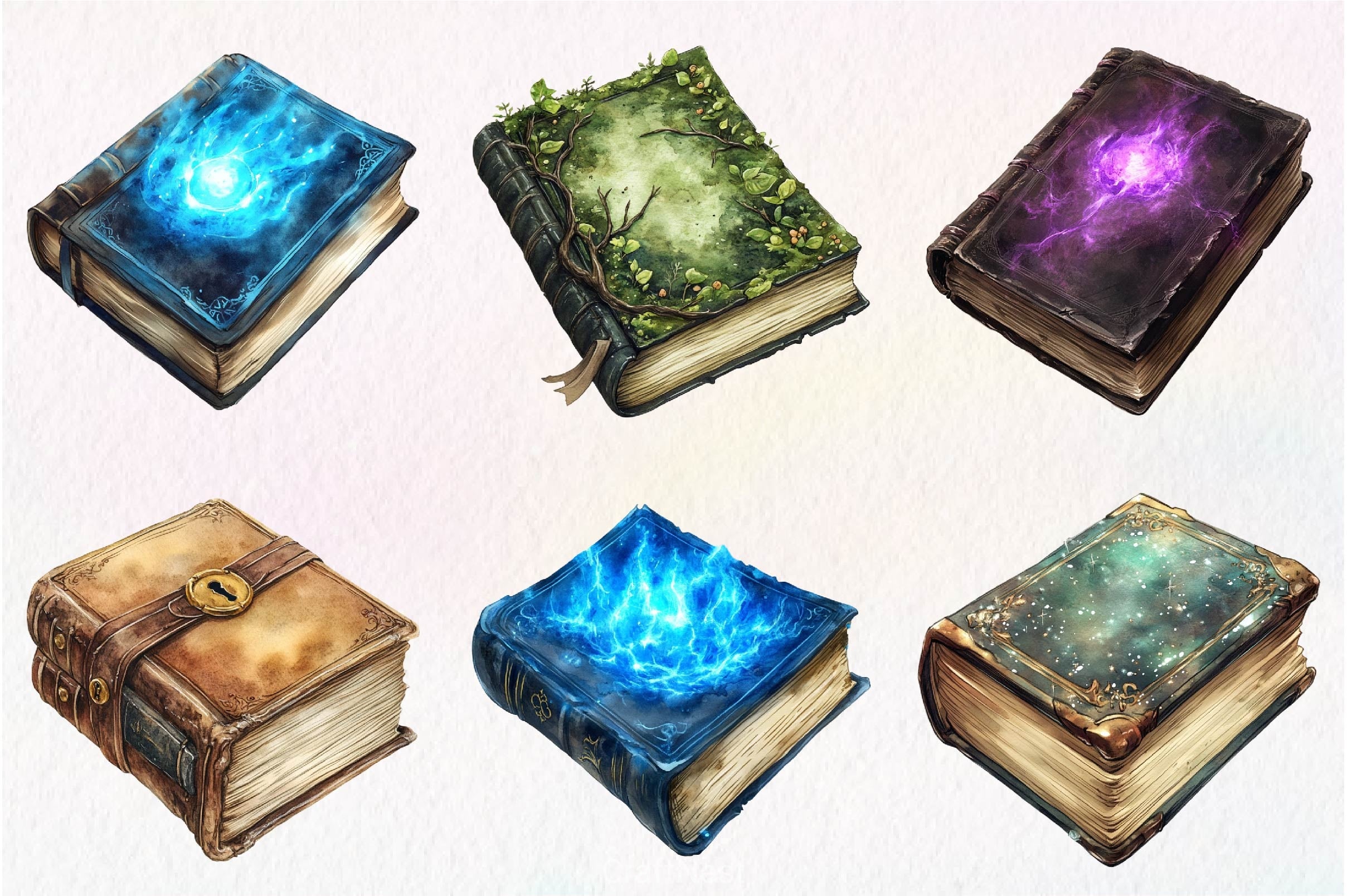 Gothic Fantasy Books Clipart Bundle 3 - CraftNest - Digital Crafting and Art