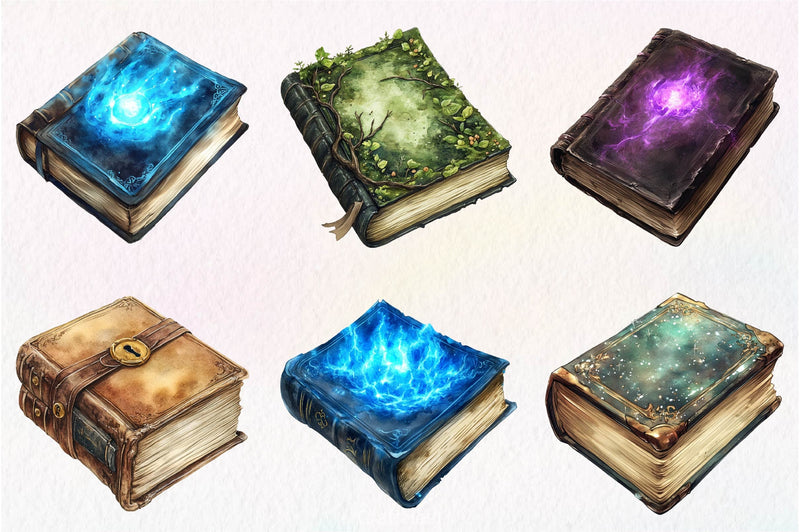 Gothic Fantasy Books Clipart Bundle 3 - CraftNest - Digital Crafting and Art
