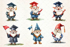 Graduation Gnome Clipart Bundle - CraftNest - Digital Crafting and Art