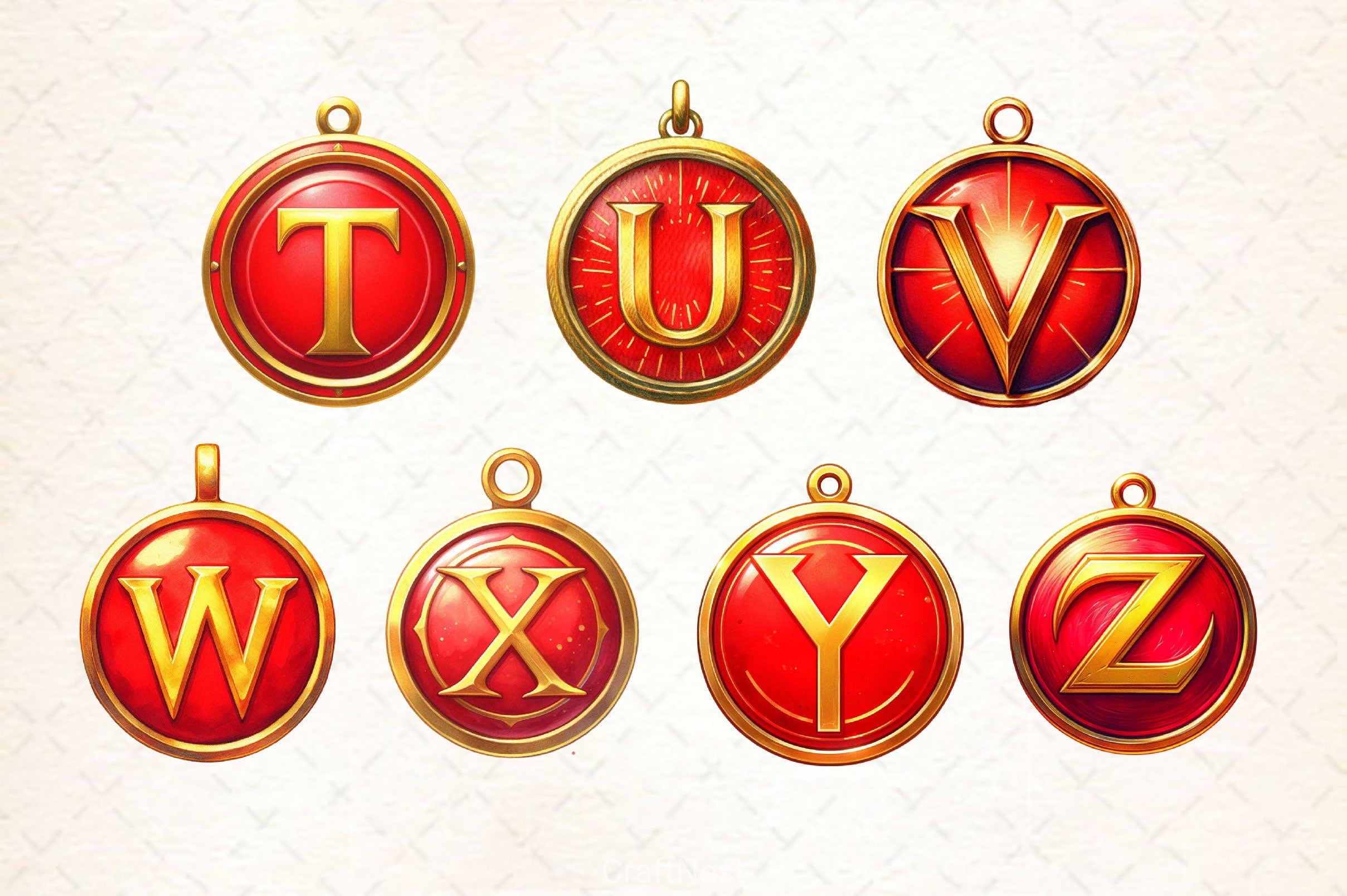 Christmas Ornaments Alphabet Clipart Bundle - CraftNest - Digital Crafting and Art