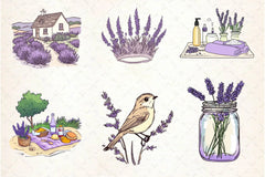 Lavender Spring Clipart Bundle 2 - CraftNest - Digital Crafting and Art