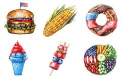 Patriotic Party Foods Clipart Bundle - CraftNest - Digital Crafting and Art