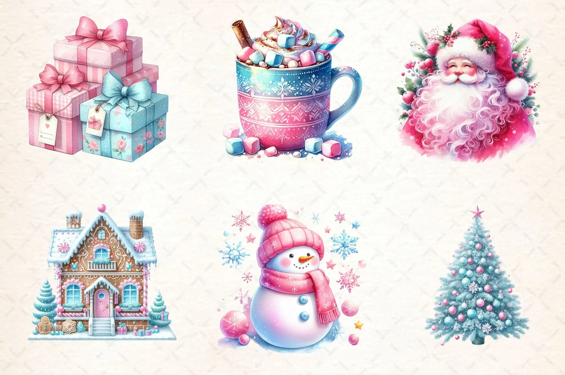 Cute Festive Christmas Clipart Bundle - CraftNest - Digital Crafting and Art