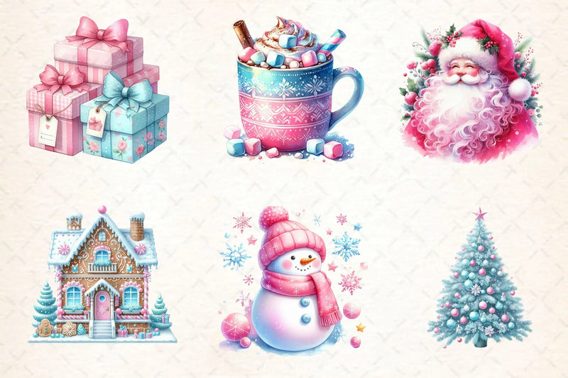 Cute Festive Christmas Clipart Bundle - CraftNest - Digital Crafting and Art