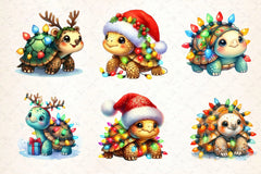 Christmas Turtle Clipart Bundle - CraftNest - Digital Crafting and Art