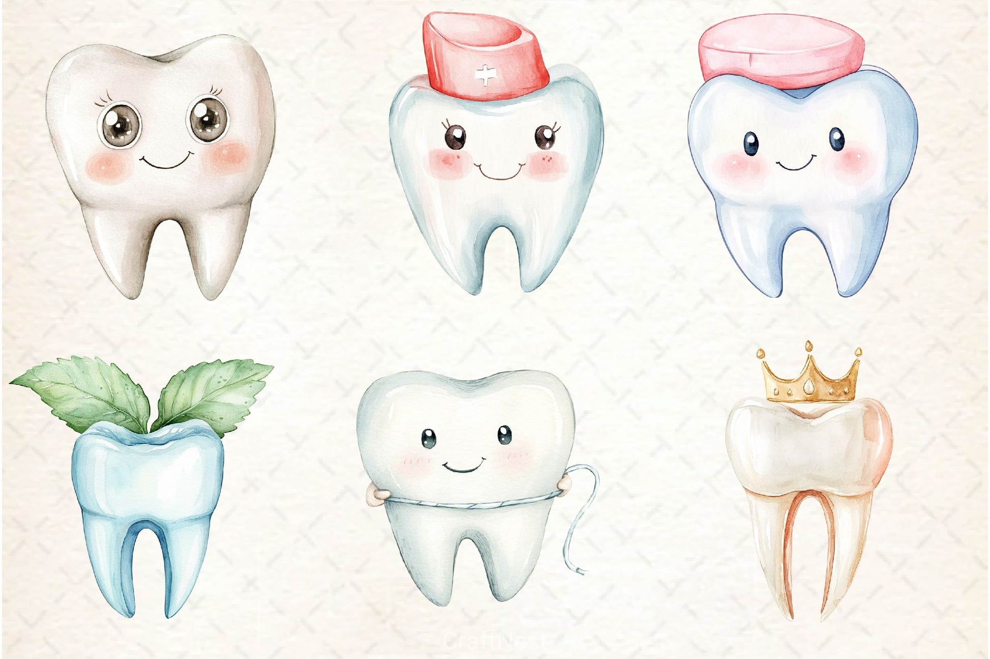 Dentist Tooth Clipart Bundle 4 - CraftNest - Digital Crafting and Art