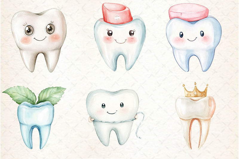 Dentist Tooth Clipart Bundle 4 - CraftNest - Digital Crafting and Art