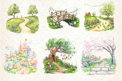 Spring Easter Path Clipart Bundle 2 - CraftNest - Digital Crafting and Art