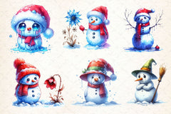 Depression Sad Snowman Clipart Bundle 2 - CraftNest - Digital Crafting and Art
