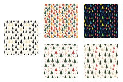 Christmas Tree Seamless Pattern Digital Paper - CraftNest - Digital Crafting and Art