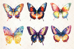 Colorful Spring Butterfly Clipart Bundle - CraftNest - Digital Crafting and Art