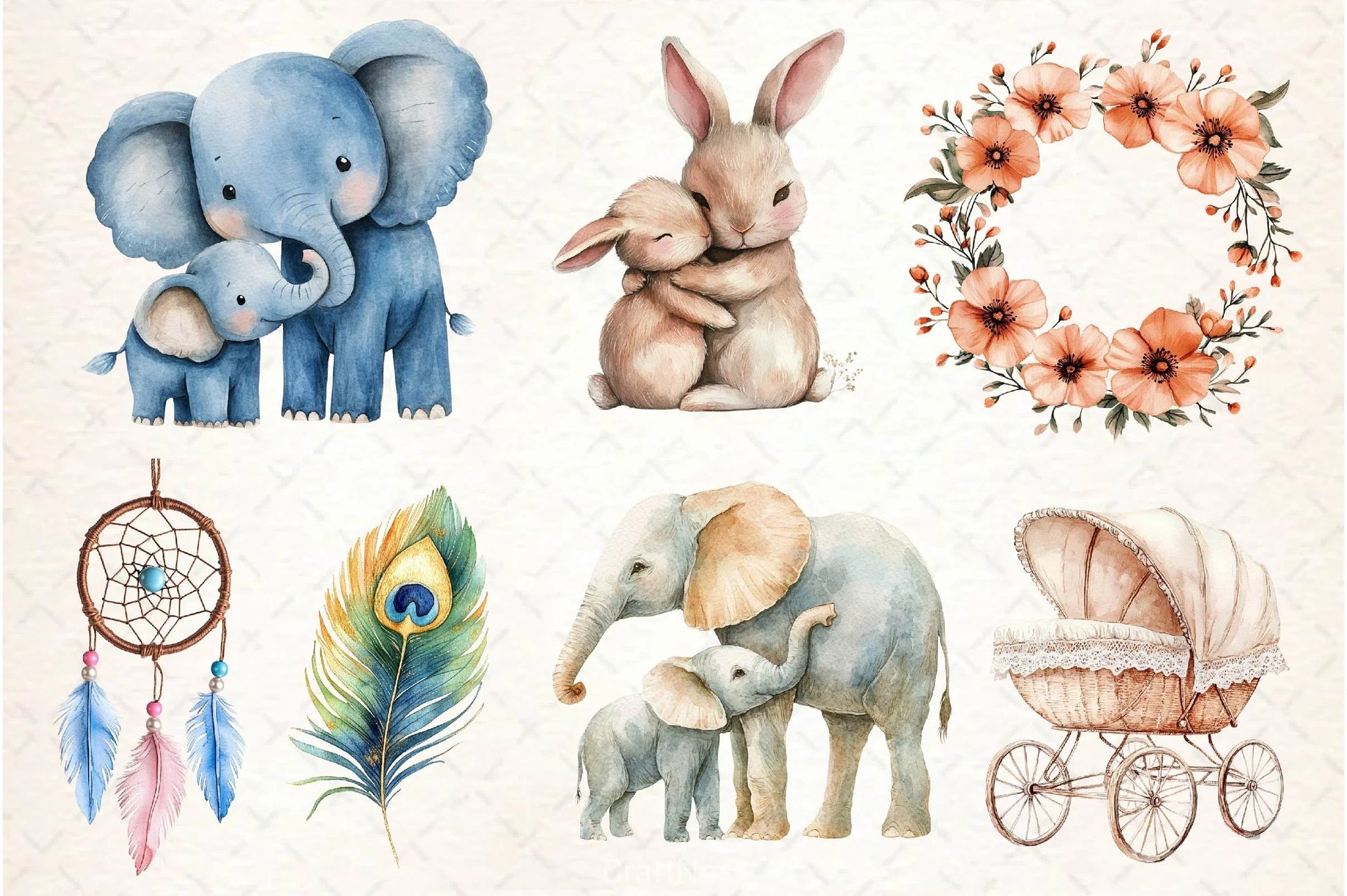 Boho Mothers Day Clipart Bundle 2 - CraftNest - Digital Crafting and Art