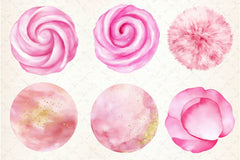 Soft Girly Round Shapes Clipart Bundle 2 - CraftNest - Digital Crafting and Art
