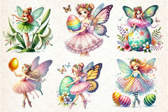 Easter Ballerina Fairy Clipart Bundle 1 - CraftNest - Digital Crafting and Art
