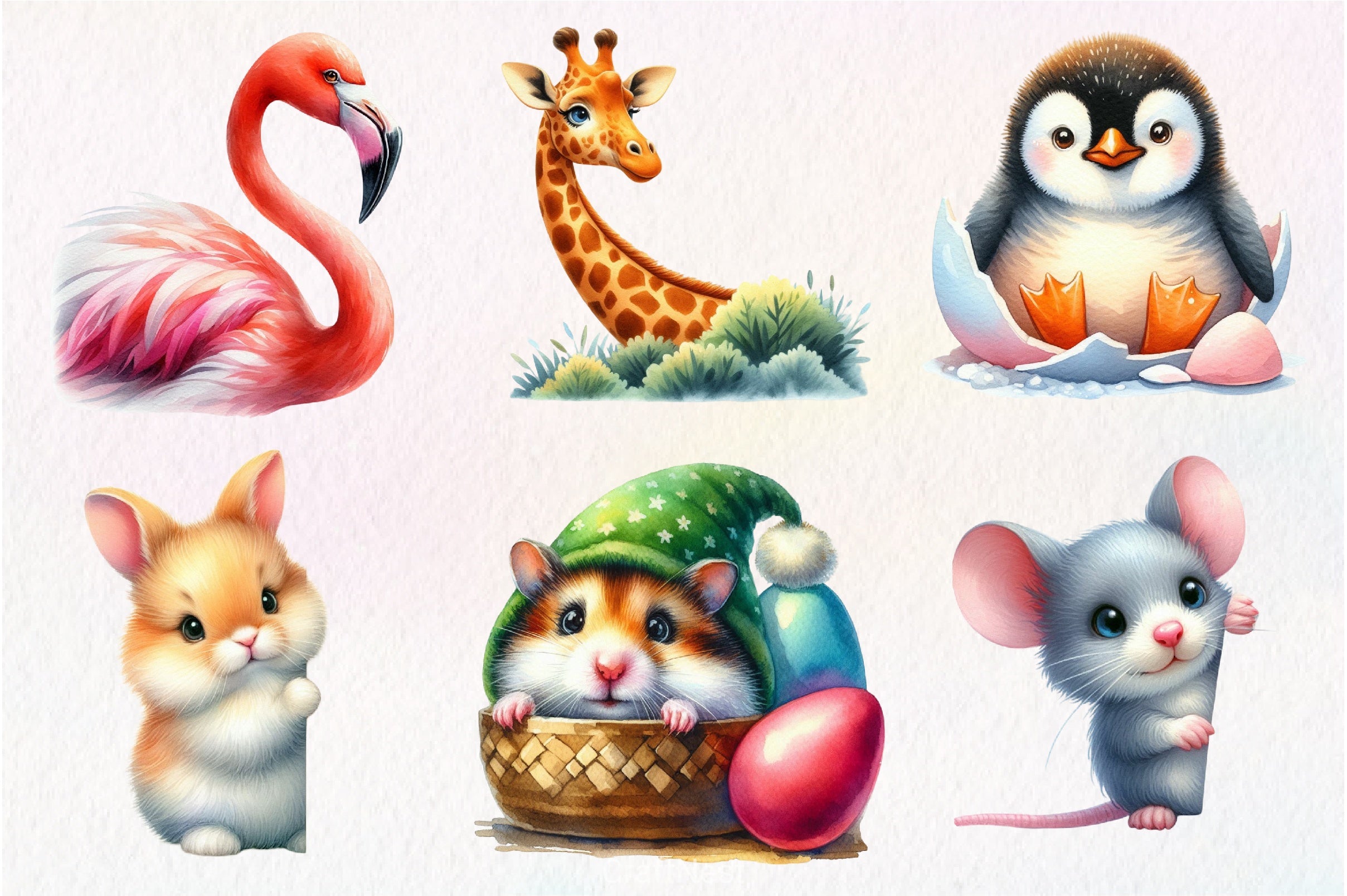 Animal Peeking Around Corner Clipart Bundle - CraftNest - Digital Crafting and Art