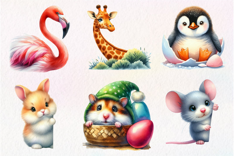 Animal Peeking Around Corner Clipart Bundle - CraftNest - Digital Crafting and Art