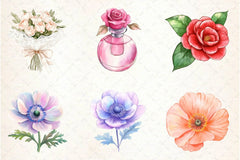 Romance Floral Clipart Bundle - CraftNest - Digital Crafting and Art