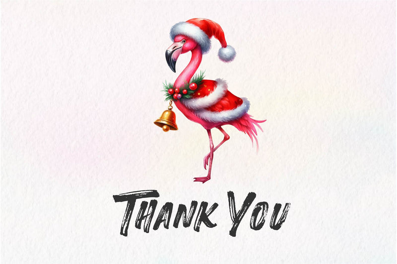 Christmas Flamingo Clipart Bundle 3 - CraftNest - Digital Crafting and Art