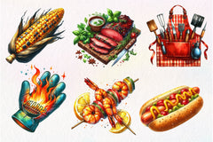 BBQ Barbecue Clipart Bundle - CraftNest - Digital Crafting and Art