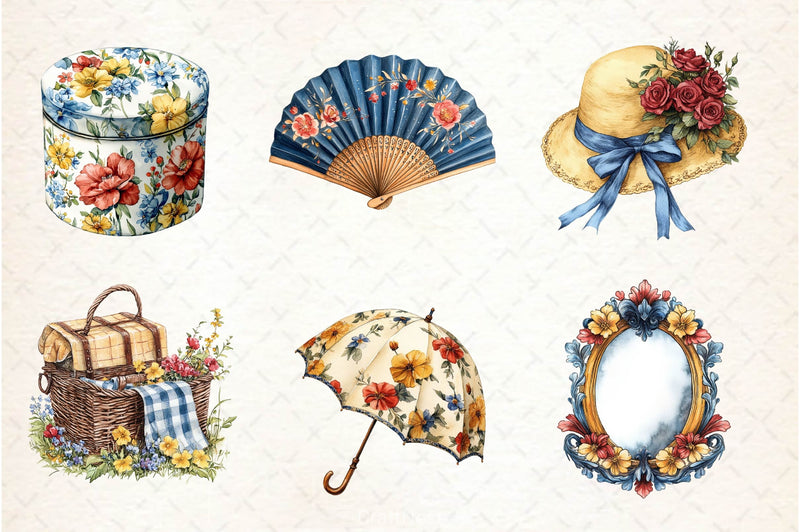 Beautiful Victorian Spring Clipart Bundle 5 - CraftNest - Digital Crafting and Art