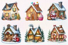 Christmas House Clipart Bundle 2 - CraftNest - Digital Crafting and Art
