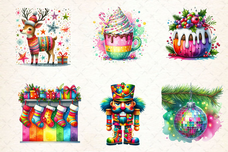 Funky Christmas Clipart Bundle 2 - CraftNest - Digital Crafting and Art