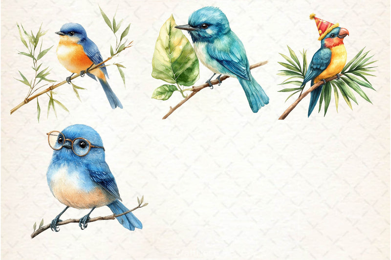 Cute Funny Birds Clipart Bundle - CraftNest - Digital Crafting and Art