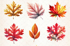 Autumn Leaf Clipart Bundle - CraftNest - Digital Crafting and Art