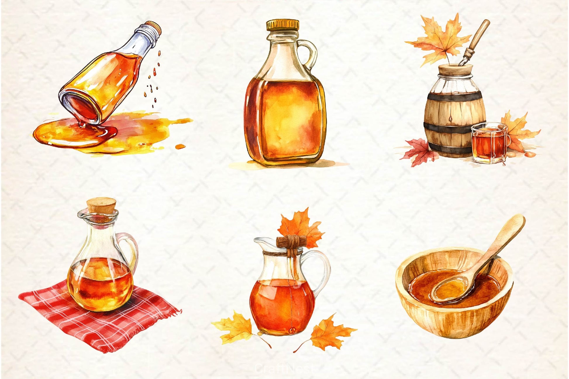Maple Syrup Clipart Bundle - CraftNest - Digital Crafting and Art