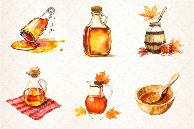 Maple Syrup Clipart Bundle - CraftNest - Digital Crafting and Art